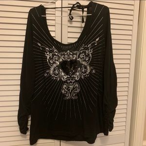 Lane Bryant Plus Size 14-16 Long Sleeve Shirt